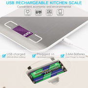 Stainless Steel Digital USB Kitchen Scale - own-ideas.com