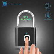 Keyless Fingerprint Smart Padlock - own-ideas.com