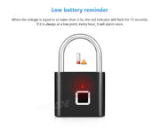 Keyless Fingerprint Smart Padlock - own-ideas.com